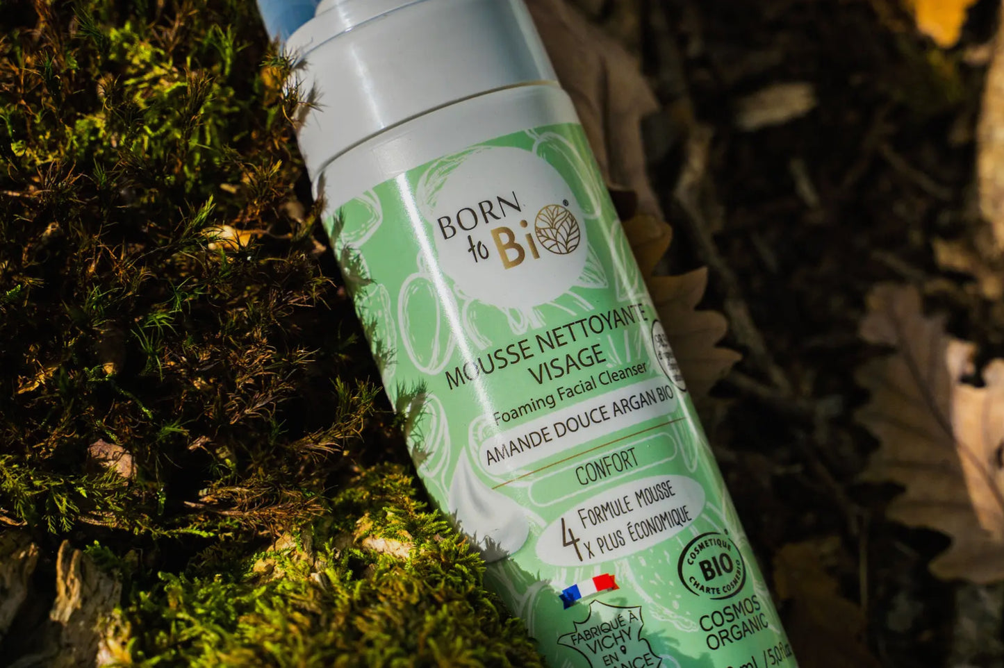 Mousse Nettoyante Visage à l'Amande Douce Argan Bio Cosmos Organic