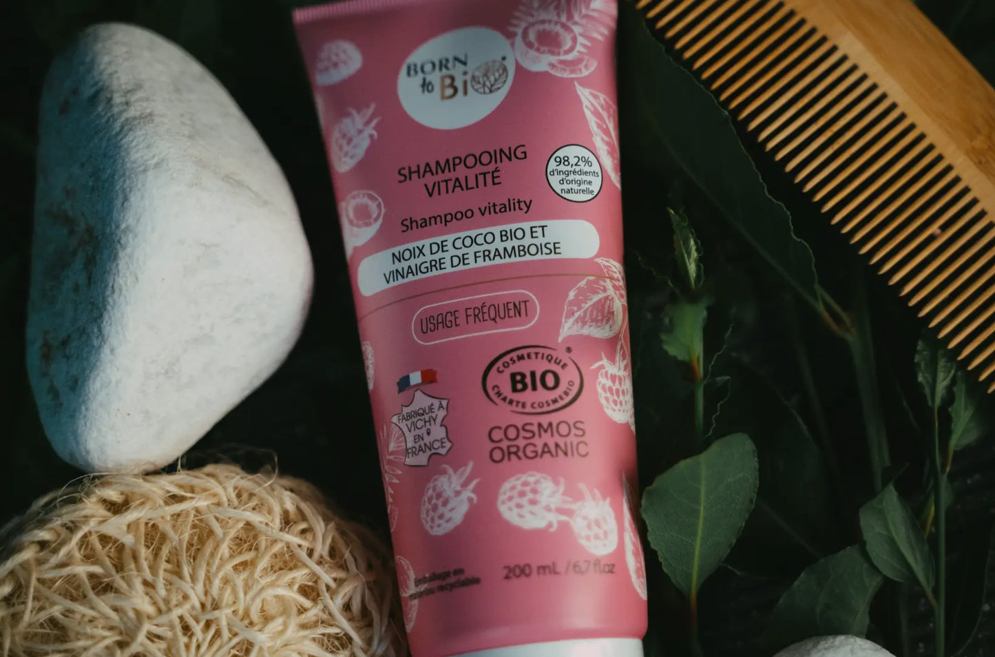 Shampoing Noix de Coco et Vinaigre de framboise Bio Cosmos Organic