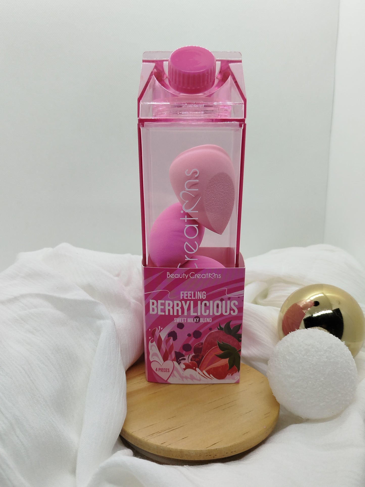 Ensemble de 4 Beauty Blender dans sa bouteille