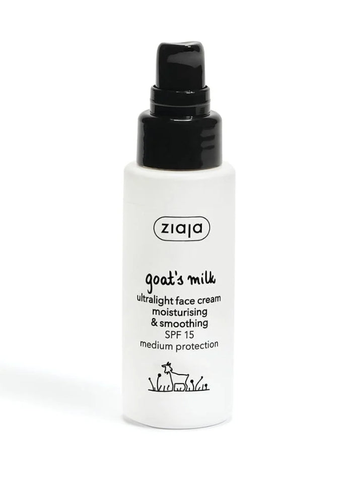 Crème visage légère & lissante SPF15 au lait de Chèvre